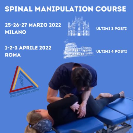 Corso di Manipolazioni vertebrali a Milano Roma